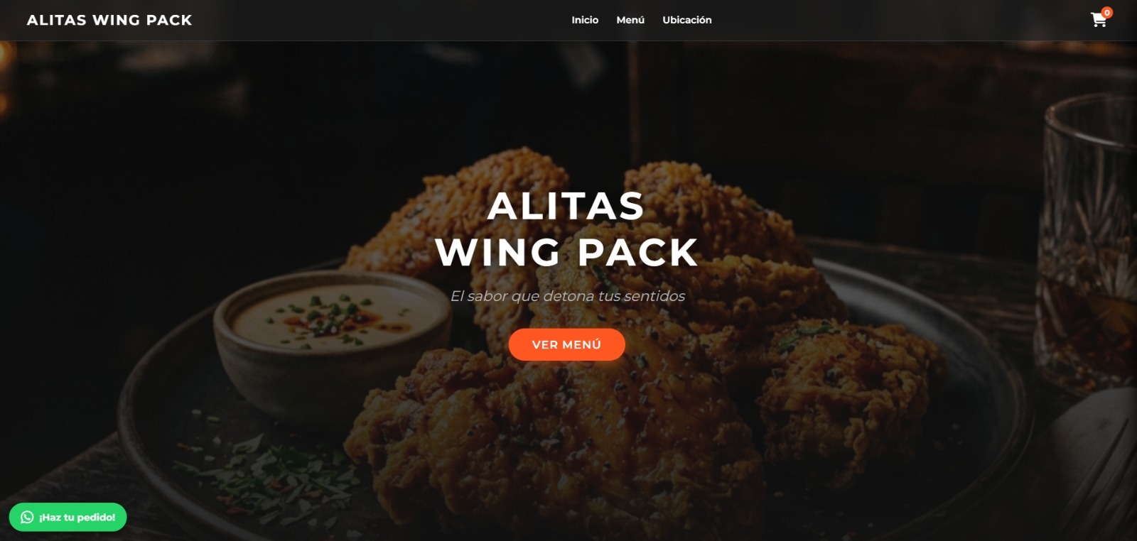 Sitio real de Alitas Wing Pack